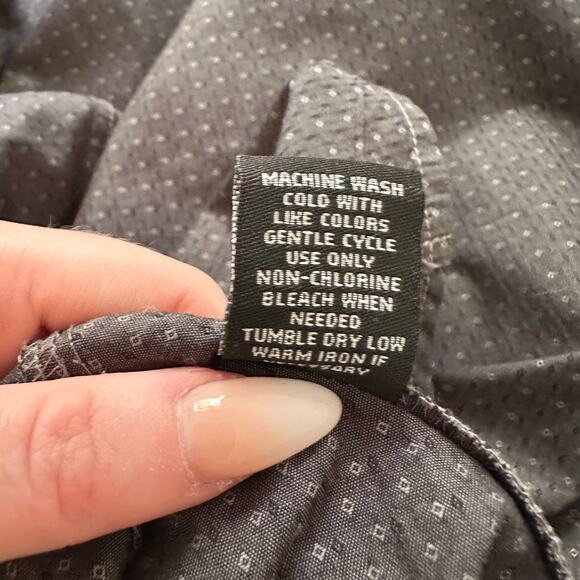 JB Holt the Truman gray button down shirt size XL Mens - Picture 7 of 9